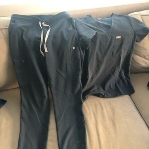 Figs Dark Harbor Catarina Top and Yola Pants